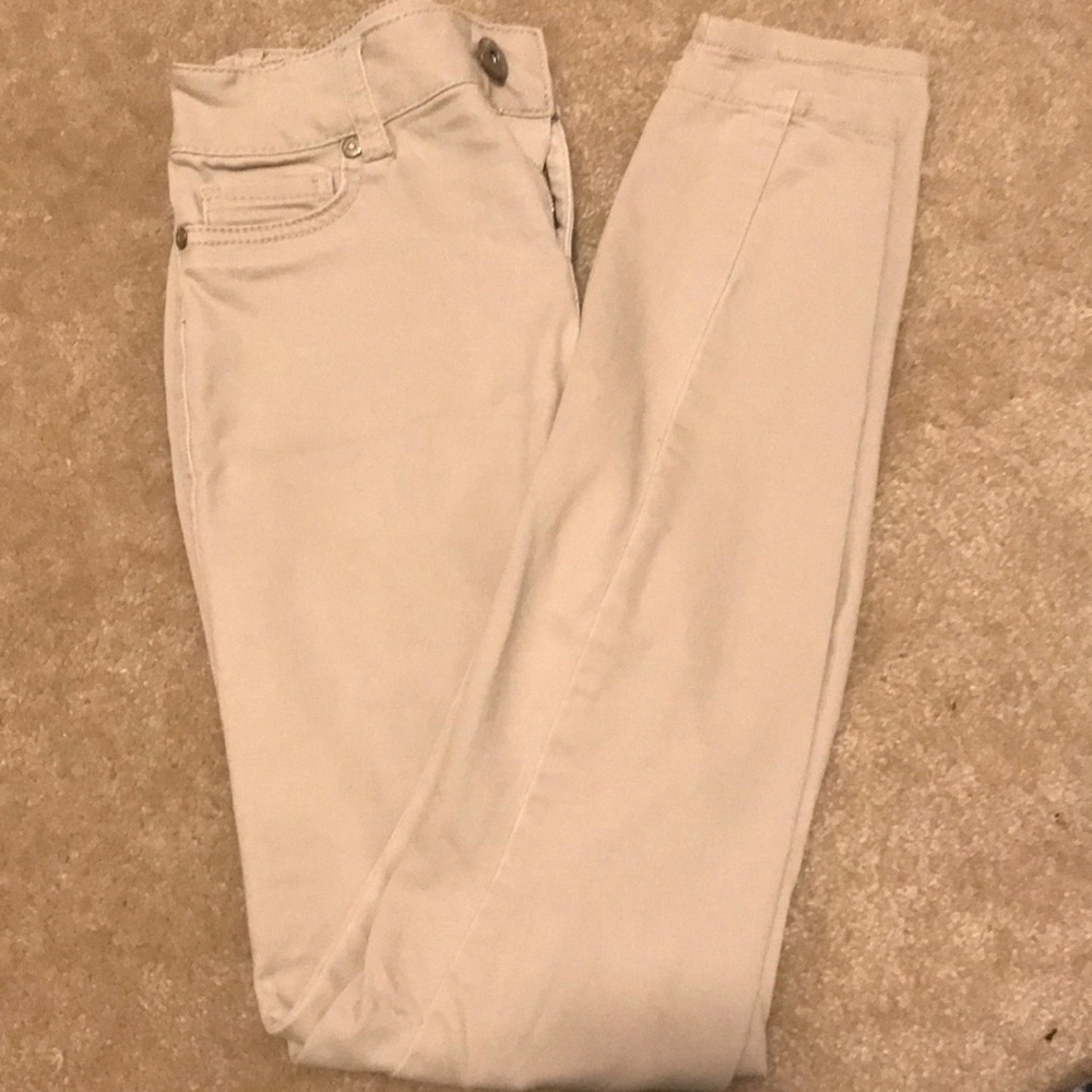 High waisted khaki pants